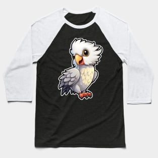 Colorful Cockatoo - Parakeet Macaws Parrot Baseball T-Shirt